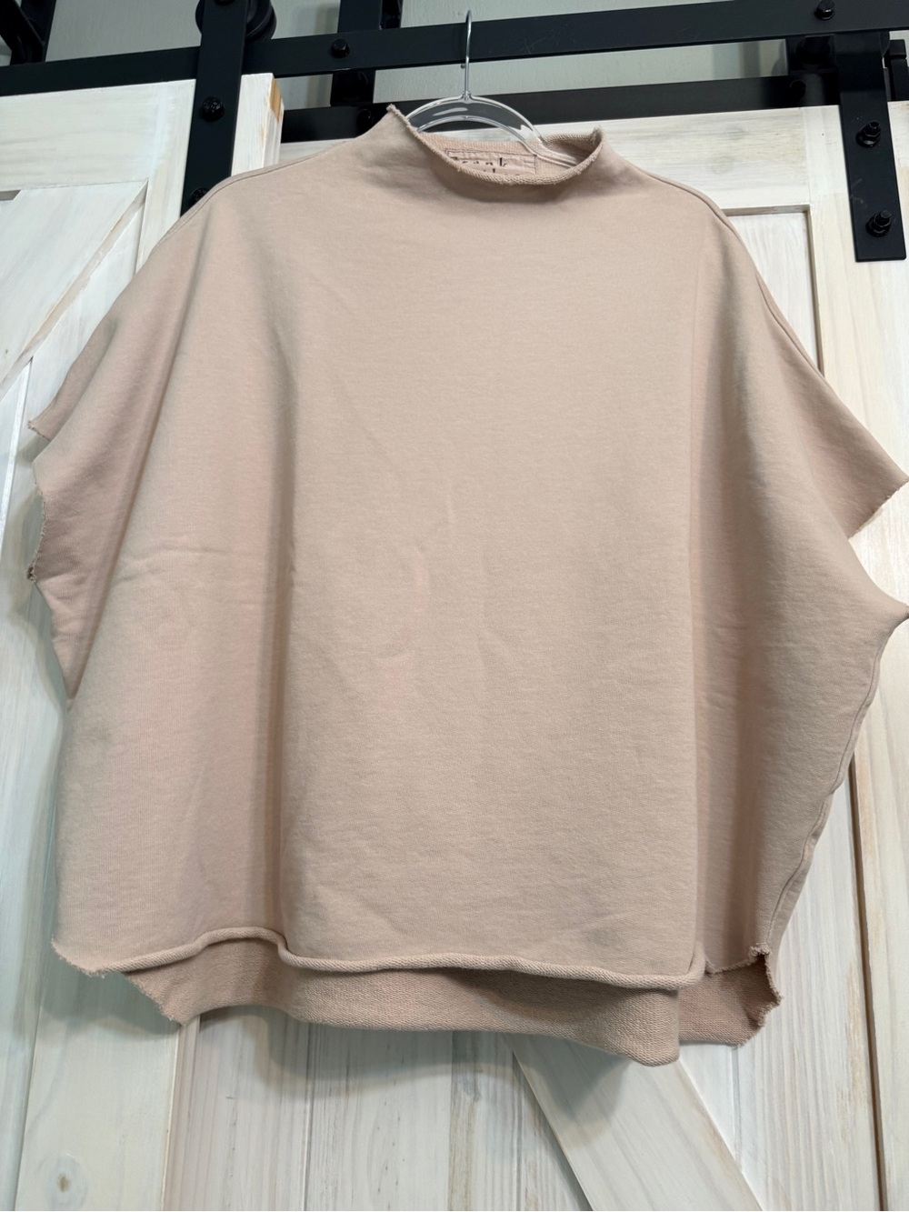 NWOT Frank & Eileen OS Triple Fleece Audrey in Camel Tan never worn no flaws